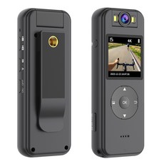 RUNHome 4K UHD 액션캠 WiFi 바디캠 자전거 오토바이 블랙박스, 블랙, 32GB 메모리