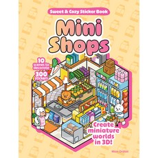 (英文圖書)Mini Shops Sweet & Cozy Sticker Book: 10 Scenes to Decorate with 300 Stickers! C... 精裝版, Walter Foster Publishing, 英文