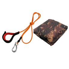 shangren 카약 카누 보관 커버 방수 uv 자외선 차단제 더스트 쉴드 프로텍터(후크 포함 무료 패들 가죽끈 포함), 폴리 에스터, 위장, 1개