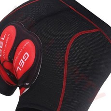 웨일베리 액티브한 충격흡수 자전거 엉덩이패드 속바지 (L) (빨강)