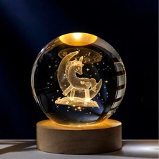 그렌든 한뼘 우주 LED 크리스탈 수유 무드등, 8.기적의 유니콘