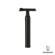 CONQUEST 德國 MUHLE ROCCA R96 JET 刮鬍刀 不銹鋼材質 蜂巢狀結構手柄 封閉式 三件式, 1個, 1