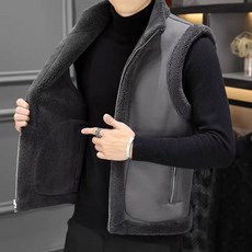 JoYouth 남성 모피 조끼 겨울 빈티지 남자 안감 밍크 의류 털