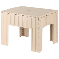 好漢易收納攜帶露營摺疊桌, 卡其色