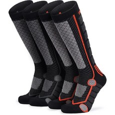 테슬라 스노보드 스키 양말 스키 양말 2족 세트 겨울 컴프레션 스포츠 양말 남녀 겸용 항균 방취 흡한 속건 야외 스포츠 방한 보온 양말 남성 여성 MZS83-JPB_L