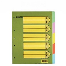 同春 169 A4五段隔頁紙 (25張入/包) - 文件分類好幫手，辦公必備, 1個
