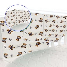 쌍문상회 방수패드 아기방수패드 신생아요 방수기저귀패드 매트 신생아방수패드 신생아방수요 80x110cm 침대 40872EA, 곰돌이 80x110cm