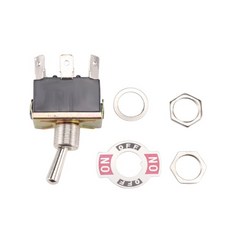 N35R_AC 250V/10A DPDT 6핀 토글 스위치 검정색+은색