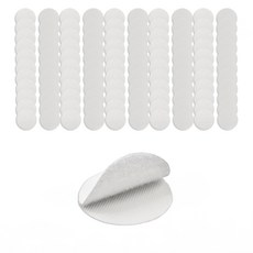 뽀아샵 논슬립 러그 침대커버 밀림방지 6cm 벨크로 스티커 J-J040, 50개, 화이트