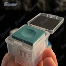 派克π巧克粉 平替 中式黑八 斯諾克桌球, 綠色中性偏油【買一送一2顆】,+透明盒子, 1個