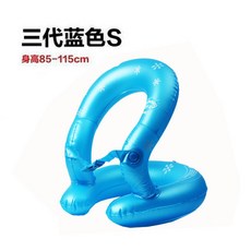 限時下殺 兒童/成人泳圈 寶寶加厚男女浮圈腋下雙氣囊泳樂寶遊泳圈遊泳裝備加厚泳圈兒童遮陽泳圈坐圈水槍泳圈加厚方嚮盤泳圈, 1個, 三代藍S碼
