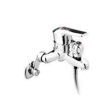 泉發牌 加寬伸縮接頭 沐浴龍頭用（1組2只），輕鬆調整安裝距離，堅固耐用, 1個, 牙口