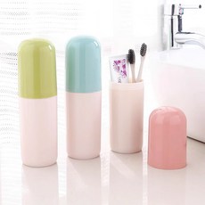 여행용 휴대용 칫솔통 여행용치솔통 치약케이스, 화이트블루, 화이트블루