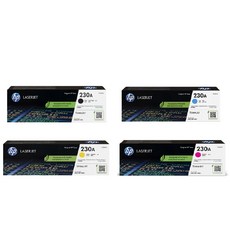 HP 230A 原廠碳粉匣 W2300A/W2301A/W2302A/W2303A，適用於 4203dn 4303dw, 1個, 【四色一組】黑+藍+黃+紅 各一支