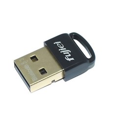 Fujiei 迷你USB藍芽接收器 5.3 無線音頻傳輸 即插即用 享受高品質音樂, 1個, Black, BL1016