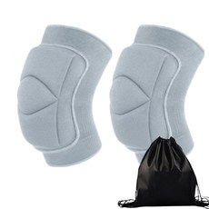 벤데타 쿠션 무릎보호대 2개 한세트 + 보관 파우치, 그레이