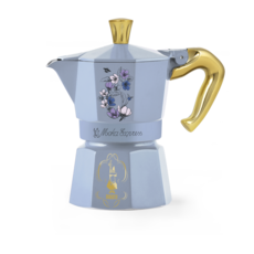 BRIDGERTON 花卉圖案保溫瓶，時尚輕巧，保溫保冷，安全無毒，隨身保溫杯, 經典摩卡壺3杯-柏捷頓家族, 1個