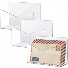 Maitys 아크릴 우편 레터 오거나이저 카운터탑 15.2 x 6.4 x 10.2cm(6 x 2.5 x 4인치) 투명 우편 엽서 홀더 스탠드 인사말 카드 디스플레이 랙 문서 봉, Maitys 아크릴 우편 레터 오거나이저 카운터탑 15