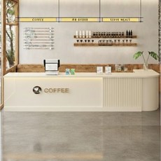 ORDUNE 세련된 카페 카운터 테이블 계산대 데스크 제작 작업대 프론트 리셉션 매장