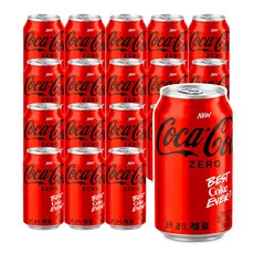 코카콜라 제로 캔, 350ml, 18개