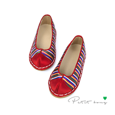 여아 오복색동 빨간코 꽃신(130 135mm) / 유아 꼬까신 한복소품