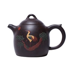宜興紫砂壺手工茶壺泡茶壺, 1個, 1L, 紫砂:如圖所示