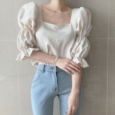 바스락블라우스 핫핑크 44사이즈 9 월 10 하객룩 홀복 블라우스 크롭 펀칭 연보라색 뒷주름 파란색 연노랑