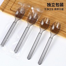 一次性美式勺 獨立包裝 簡裝 食品級一次性勺子外賣甜品沙拉商用 副廠商品 爆品, 1個, 單個包裝3克美式 叉勺 16cm 200, 200