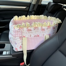 寵物車載墊 貓窩狗窩 可拆洗 小型犬 貓咪旅行 便攜安全寵物座椅, 拆洗美樂蒂適合4.0公斤 超過八斤勿拍, 1個