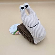 慢吞吞蝸牛藏食嗅聞玩具，狗狗解悶神器，寵物互動益智玩具, 1個, 米棕色