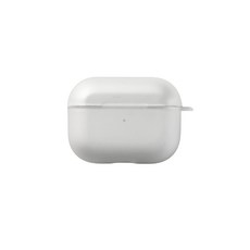 헬스와미 심플한 반투명 에어팟 케이스 프로 변색 스크래치 방지, AirPods 4, 1개