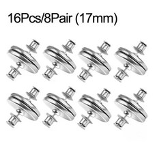 커튼 마그네틱 버튼 분리형 고정 패스너 클립 빛 조정 방지 창 화면 닫기 자석, 색상: 4. 8 Pairs(17mm)