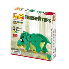 LaQ 呵比三角龍 (260pcs 4pcs) 日本製造立體3D拼接積木/益智玩具/台灣獨家代理, 綠色, 1個