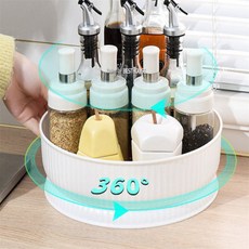 해들일추천샵 플라스틱 360도 회전 돌림판 28x6cm 화장품회전트레이, 그린