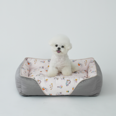 강아지 여름 방석 소형견 중형견 런레이더 쿨방석 통풍 애견 쿠션 반려동물 침대 시원한 고양이 겸용 펫방석, 그레이, 1개