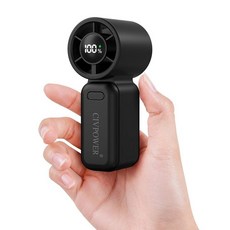 CIVPOWER Portable Mini Fan Handheld: Personal Travel Fan USB Rechargeable - 100 Speed Turbo Coolin, Black