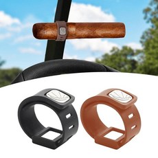 DHRRDE 골프 카트 액세서리 - 30~70 링 아이템용 조절 가능한 자석 홀더 - 휴대용 및 조절 가능한 실리콘 미끄럼 방지 핸들 골프/그릴/낚시/야외 모험에 적합 466, 블랙+브라운, 블랙+브라운