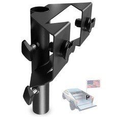 테슬라 사이버트럭 L-트랙과 호환되는 깃대 홀더 키트 최대 직경 3.5cm(1.18인치) 깃대에 적합 이중 러그 스레드 스터드가 있는 고장력 스틸 깃대 L-트랙 장착, 테슬라 사이버트럭 L-트랙과 호환되는 깃대 홀더 키트,