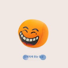 대형 샌드백 동물 캐릭터 유아용 소프트 펀치백 놀이 장난감, 1개, 오렌지 스마일리 페이스