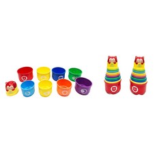균형 인지 발달 컵블럭쌓기 영유아용 교구 창의력향상 완구, 1개, _안전영재블럭
