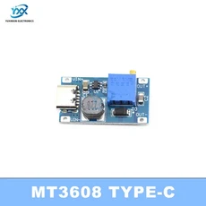 13510PCS MT3608 DC-DC 스텝 업 컨버터 모듈 부스트 2A 최대 전원 공급 장치 보드 2V-24V 5V 12V, 01 MT3608 TYPE-C, 03 3PCS, 01 China Mainland