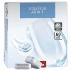 UltraTabs All in 1 洗碗錠 60顆裝 適用於快速洗程, 白色, 洗碗塊, 配送