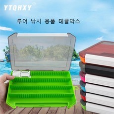 피셔맨 칸막이보관박스 루어테클박스 미니칸막이 낚시용품보관함, 레드, 1개