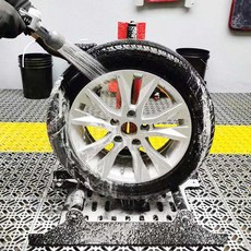 자동차 휠 세척 세차 도구 광택 휠청소 스탠드 세차장, 1개, 스탠다드 모델