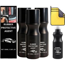 XIRUJNFD 자동차 고무 씰 보호제 컨디셔너 구형 및 건식 씰의 색상과 유연성을 되살려 도어 창문 후드 트렁크용 1세트, 3 Set