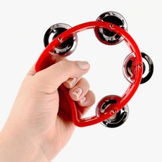 유치원 리듬감 쉬운악기 아기손 작은탬버린 상상력 오감발달, 단일사이즈