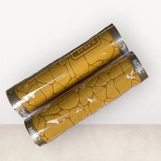 火雞Tth MHL 超質感雙鎖式握把 仿皮革圓形石頭紋 TSR橡膠包覆手握 台灣製, 米棕, 1個