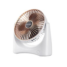 多功能桌面風扇辦公室宿舍戶外臺式充電摺疊夜燈usb小風扇便攜式, 如圖, U型土豪金三擋風速持久續航