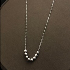 舉飾無雙 304L 不鏽鋼串珠項鍊, 1個