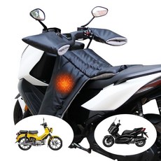 오토바이 무릎 바람막이 스쿠터 바람막이 pcx nmax 배달 적용, 1개, 블랙